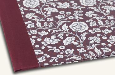 Wine-red folder for unpunched documents "Fini", handmade folder